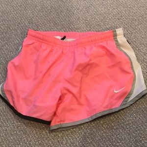 Nike drifit pink and grey shorts